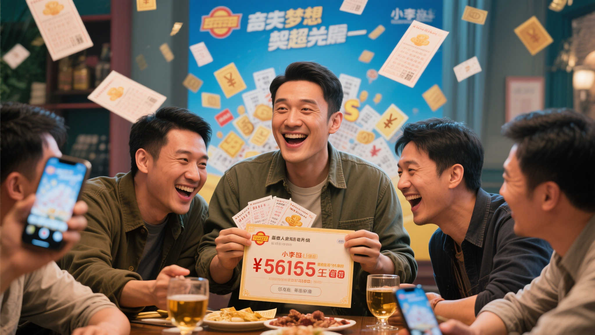 男子酒桌上惊闻中千万大奖，拉上兄弟一同兑奖